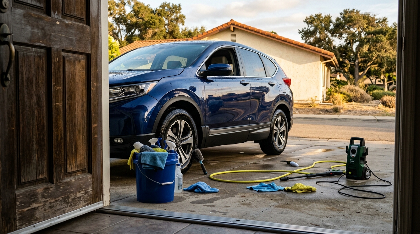 Hand wash — Pressure rinse